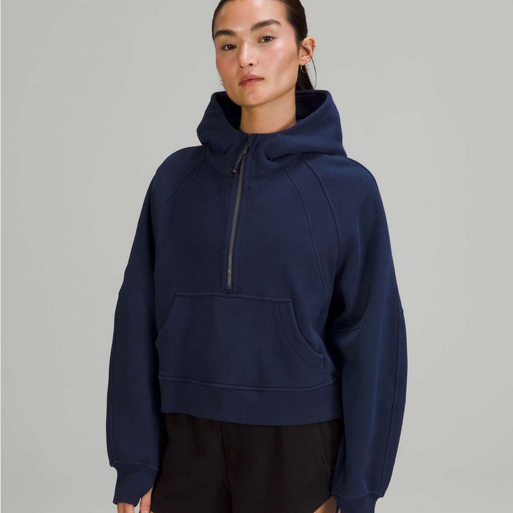 Lululemon Oversized Half Zip Scuba - Night Sea